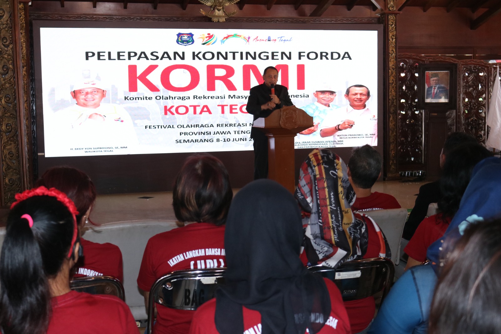 Wali Kota Tegal Lepas Kontingen KORMI ke FORDA Jawa Tengah