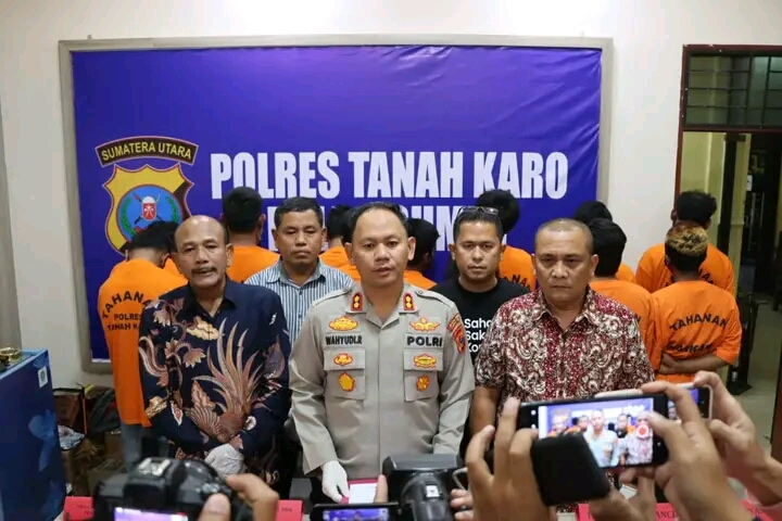 Satres Narkoba Polres Tanah Karo Amankan 14 Tersangka Kasus Narkotika, Hanya Dalam Waktu Seminggu.