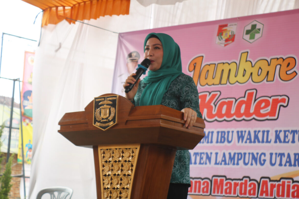 Wakil ketua TP-PKK Lampung Utara Hj. Devriyana Marda Ardian.S.Kom Lampung Utara Dukung Upaya Cegah Stunting di Blambangan Pagar