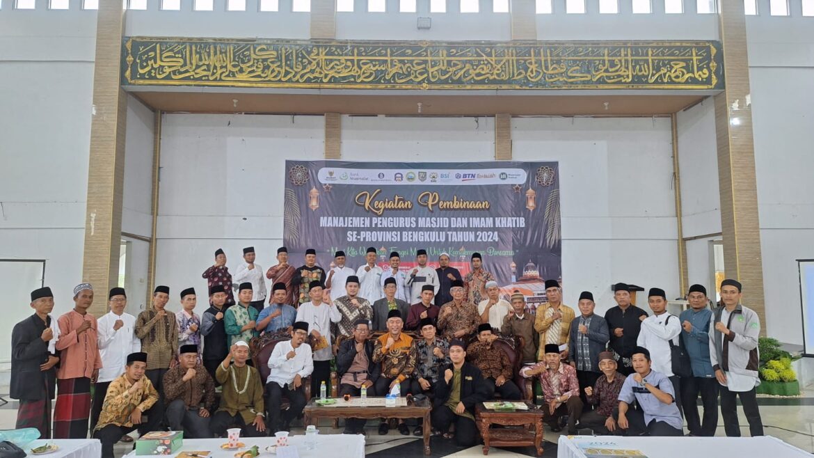 Pembinaan Manajemen Masjid dan Imam/Khotib se-Provinsi Bengkulu Resmi Ditutup, Peserta Usulkan Selenggarakan Juga Ke-Daerah