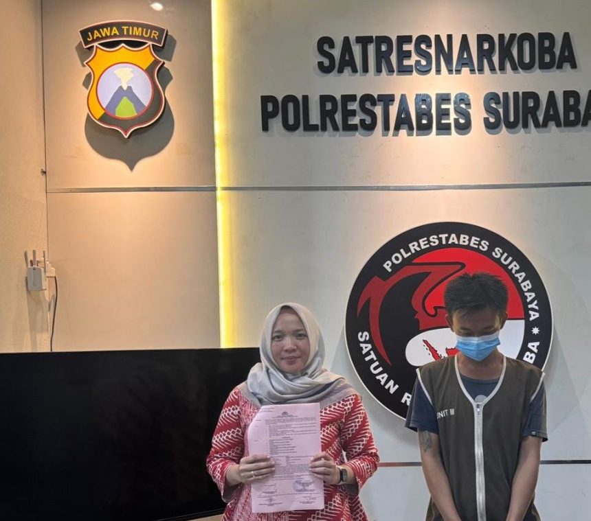Polrestabes Surabaya Kembali Berhasil Amankan Tersangka Pengedar Narkoba