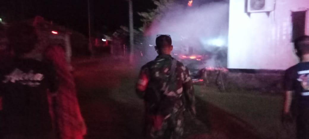 kebakaran Hebat di Kecamatan Manggelewa Kabupaten Dompu.