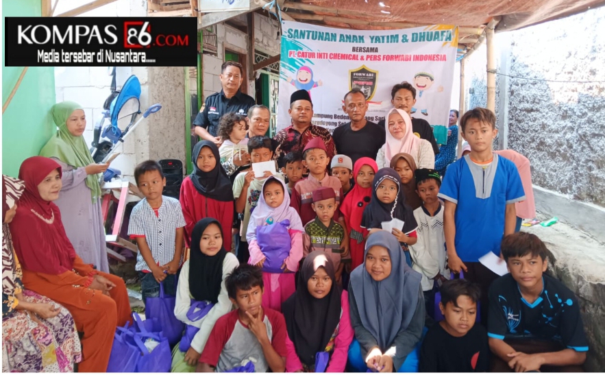 Santunan Anak Yatim Dan Dhuafa PT Catur Inti Chemical Bersama Pers Forwabi Indonesia