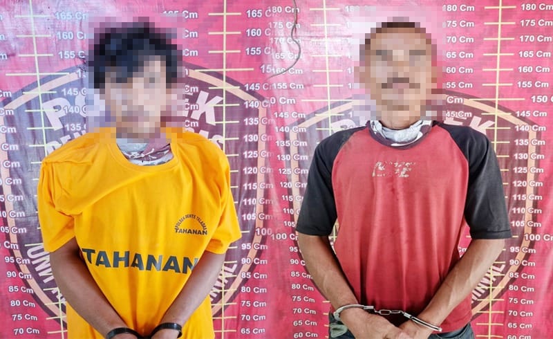 Dua Pelaku Spesialis Curat Besi Siku Tower Indosat Ditangkap Polsek Dente Teladas
