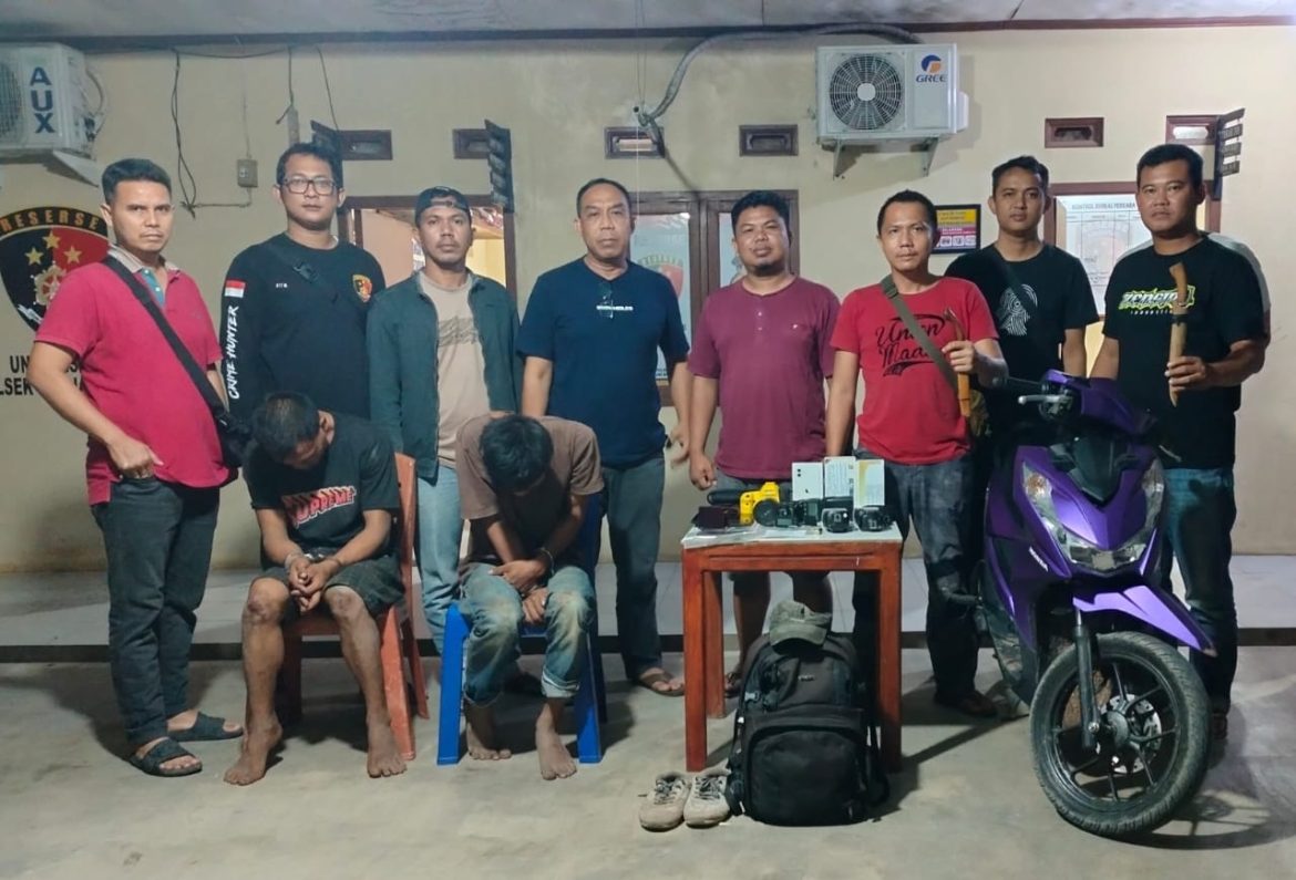 Polsek Banjar Agung Tangkap Dua Pelaku Spesialis Curat Rumah, Kompol Taufiq: Para Pelaku Berasal Dari Mesuji Timur